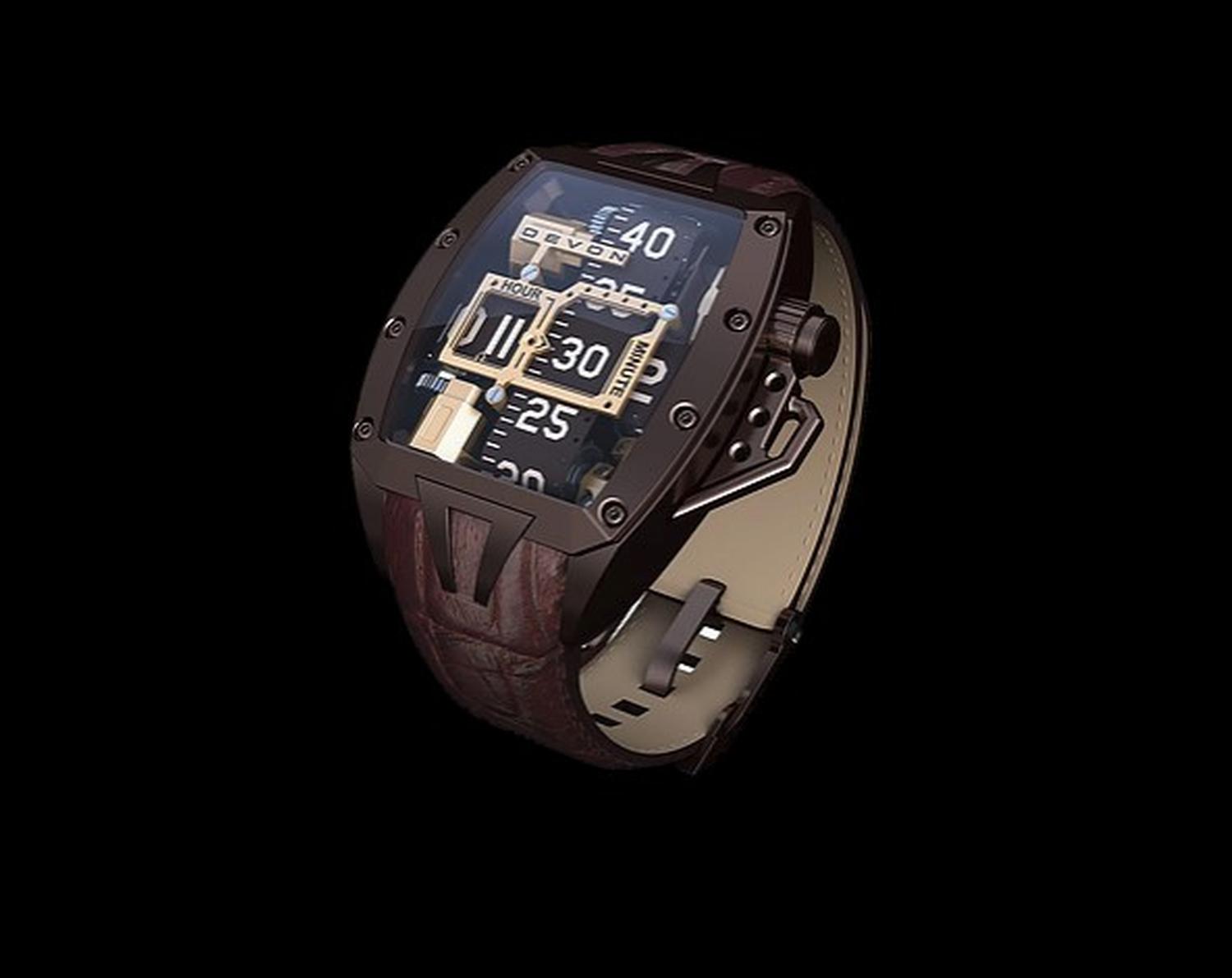 Amazon.com: Devon Tread1 F Men's Time Belt Microstep Motor Watch : Devon:  Clothing, Shoes & Jewelry